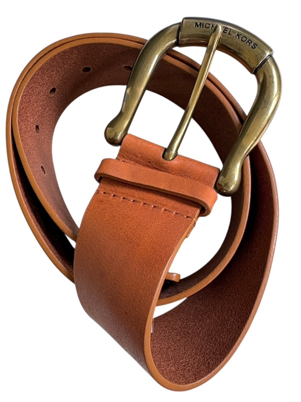 Michael Kors Leather Belt Brown Size Small